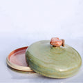 Round Peachy Butter Dishes